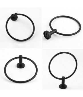 Держатель полотенец Rea Mist 05 black REA-80028