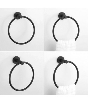 Держатель полотенец Rea Mist 05 black REA-80028