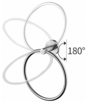 Держатель полотенец Rea Mist 05 chrome REA-80027