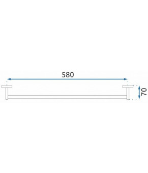Держатель полотенец Rea Erlo 01 black REA-80001