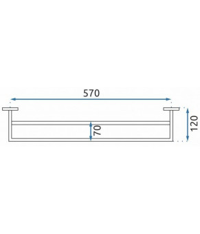 Держатель полотенец Rea Erlo 02 chrome REA-80003