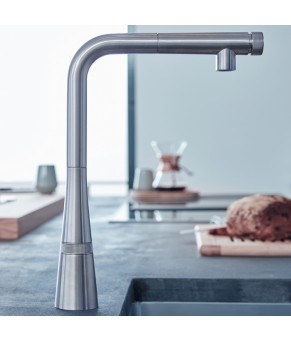 Смеситель для кухни с выдвижным изливом Grohe Zedra SmartControl 31593DC2
