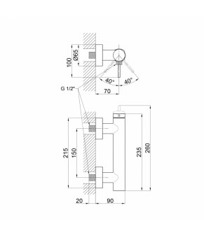 Смеситель для душа Qtap Robin 4060102B
