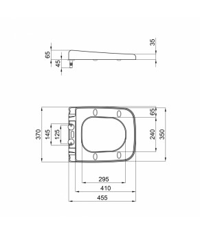 Сиденье для унитаза Qtap Gemini с микролифтом Slim QT25992614EW