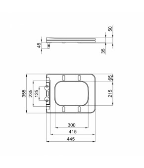 Сиденье для унитаза Qtap Kalao с микролифтом Slim QT08991213AW