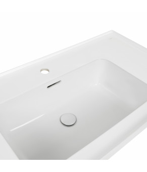 Раковина Qtap Albatross A 1000х500х230 White с донным клапаном QT01115100AW