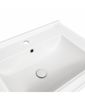 Раковина Qtap Albatross Q 600х480х230 White с донным клапаном QT01115060QW