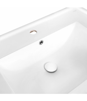 Раковина Qtap Albatross 5C 600х480х210 White с донным клапаном QT01115060CW