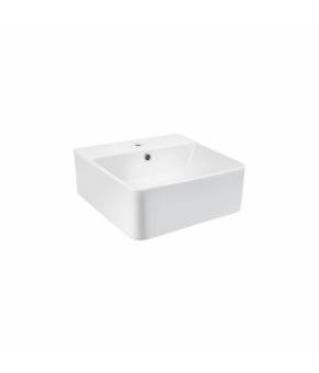 Раковина Qtap Nando B 400х420х155 White с донным клапаном QT12117040BW