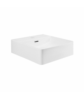 Раковина Qtap Nando C 405х405х125 White с донным клапаном QT12117040CW