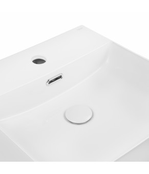 Раковина Qtap Nando C 405х405х125 White с донным клапаном QT12117040CW