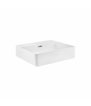 Раковина Qtap Nando C 500х420х125 White с донным клапаном QT12117050CW