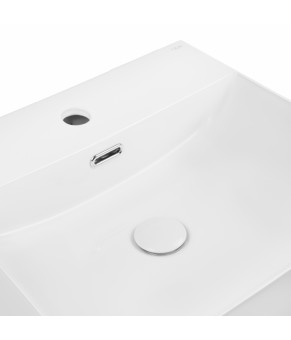 Раковина Qtap Nando C 500х420х125 White с донным клапаном QT12117050CW