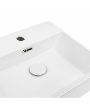 Раковина Qtap Nando K 410х355х125 White с донным клапаном QT12117041KW