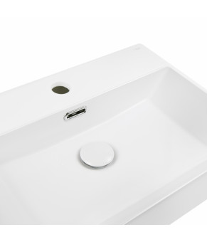 Раковина Qtap Nando K 500х355х125 White с донным клапаном QT12117050KW