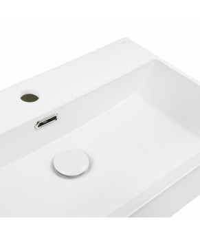 Раковина Qtap Nando K 600х355х125 White с донным клапаном QT12117060KW
