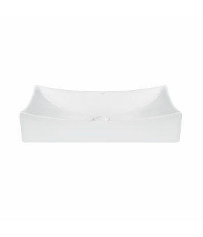 Раковина-чаша Qtap Crow 655х380х140 White с донным клапаном QT05117065HW