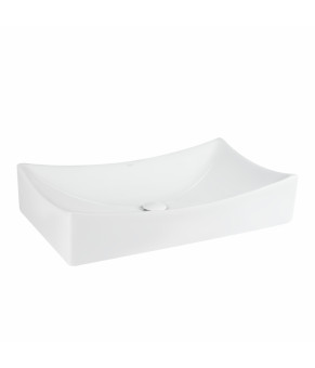 Раковина-чаша Qtap Crow 655х380х140 White с донным клапаном QT05117065HW