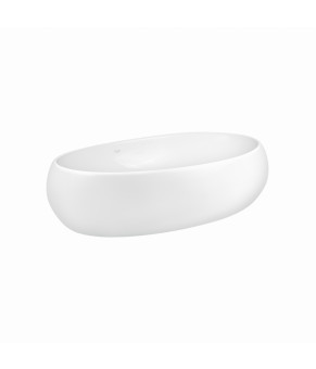 Раковина-чаша Qtap Leo 600х400х155 White с донным клапаном QT11117060GW