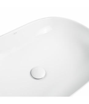 Раковина-чаша Qtap Cardinal 600х400х145 White с донным клапаном QT04117060IW