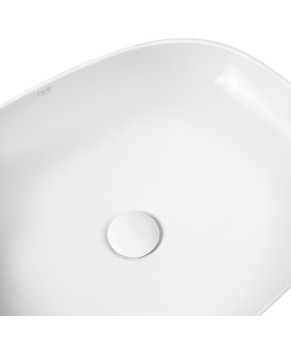 Раковина-чаша Qtap Cardinal 500х380х140 White с донным клапаном QT04117050TW