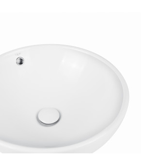 Раковина-чаша Qtap Amazon 430х430х160 White с донным клапаном QT02117043NW