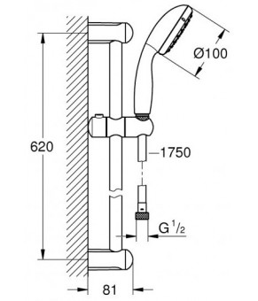 Смеситель для душа Grohe BauLoop UA26129002