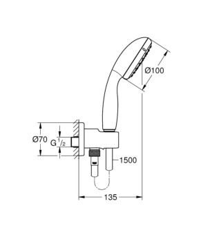 Душевая система Grohe Grohtherm SmartControl New UA26415SC1