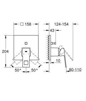 Душевая система Grohe Eurocube UA26415SC3