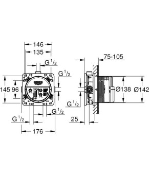 Душевая система Grohe Grohtherm UA26416SC3