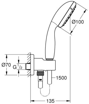 Душевая система Grohe Grohtherm UA26416SC3