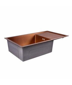 Кухонная мойка Qtap D7844BR 3.0/1.2 мм Bronze (QTD7844BRPVD12)