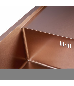 Кухонная мойка Qtap D7844BR 3.0/1.2 мм Bronze (QTD7844BRPVD12)