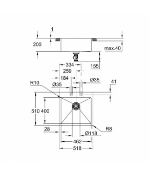 Кухонная мойка Grohe Sink K800 31583SD1