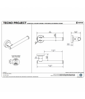 Держатель для туалетной бумаги SONIA TECNO PROJECT 166275