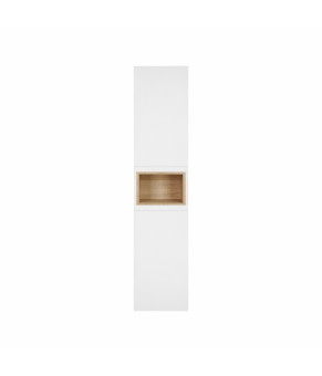 Пенал подвесной Qtap Robin 350х1650х316 White/Whitish oak QT1376PN1651LWWO