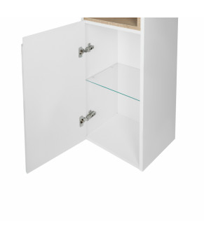 Пенал подвесной Qtap Robin 350х1650х316 White/Whitish oak QT1376PN1651LWWO