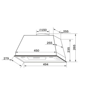 Витяжка Granado Palamos 603-700 Black