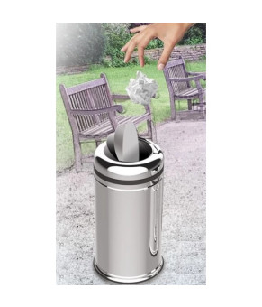 Корзина металлическая с поворотной крышкой EFORMETAL PRACTICAL 32л 806
