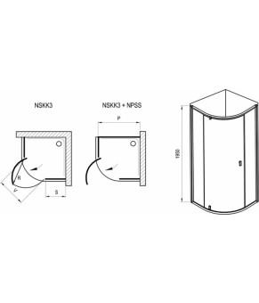 Душевой уголок Ravak Nexty NSKK3-90 3O677101Z1