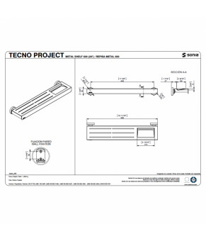 Металлическая полка 500мм SONIA TECNO PROJECT 159598