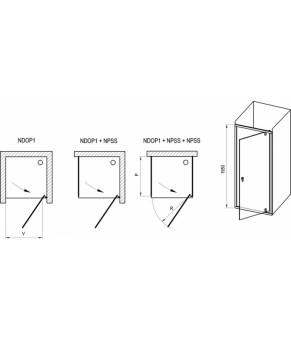 Душевые двери Ravak Nexty NDOP1-80 03O40U00Z1
