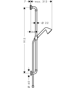 Душевой набор Axor Showers/Front 26023250
