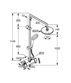 Система KLUDI DUAL SHOWER SYSTEM 6609505-00