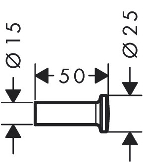 Крючок Axor Universal Circular 42811000