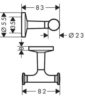 Крючок Axor Universal Circular 42812340