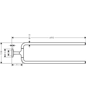 Полотенцедержатель Axor Universal Circular 42822000
