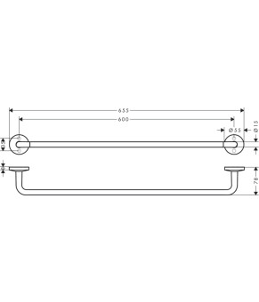 Полотенцедержатель Axor Universal Circular 42860000