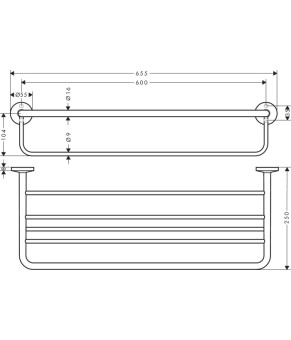 Полотенцедержатель Axor Universal Circular 42843000