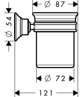 Стакан Axor Montreux 42134140